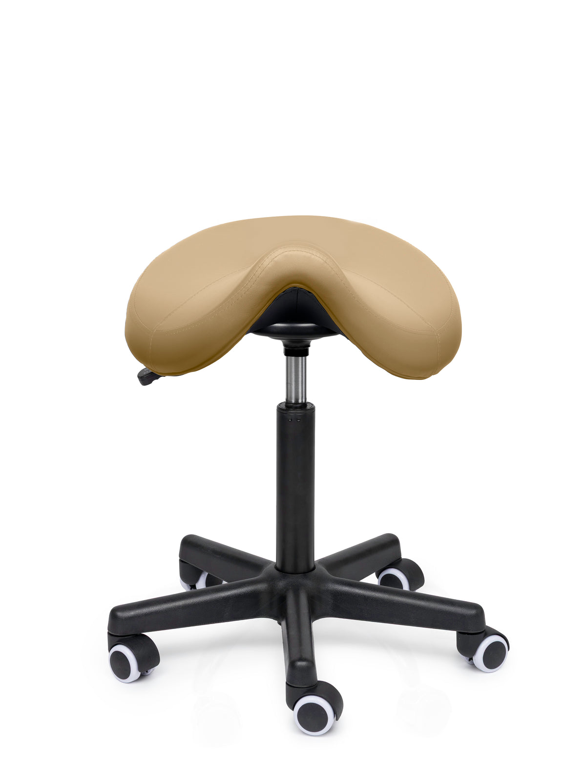 Comfort Sattelhocker Beige auf Rollen