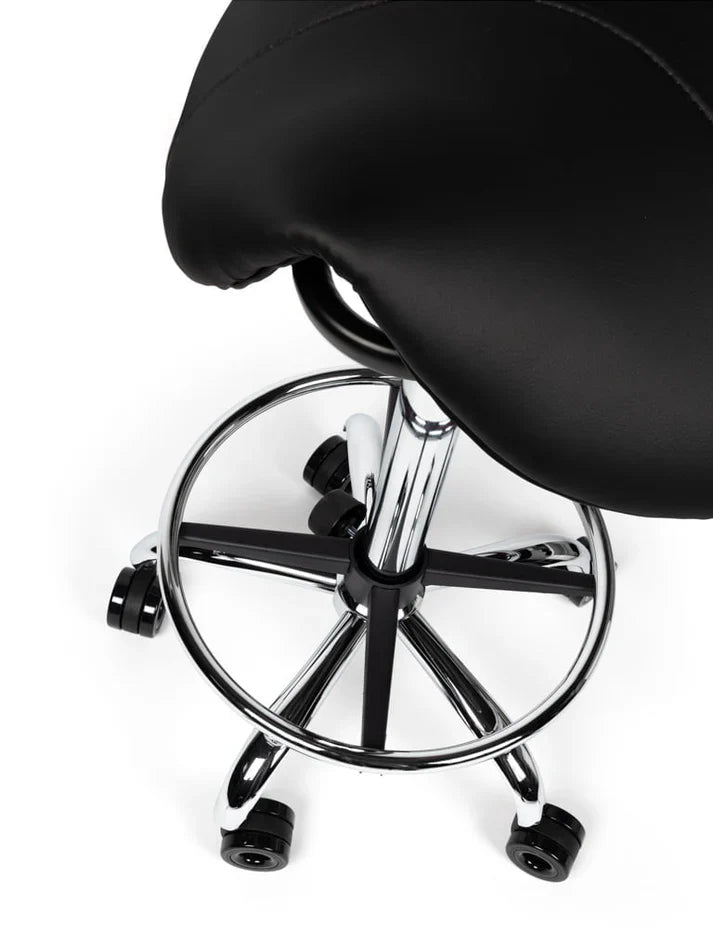 Friseurhocker Schwarz Auf Räder