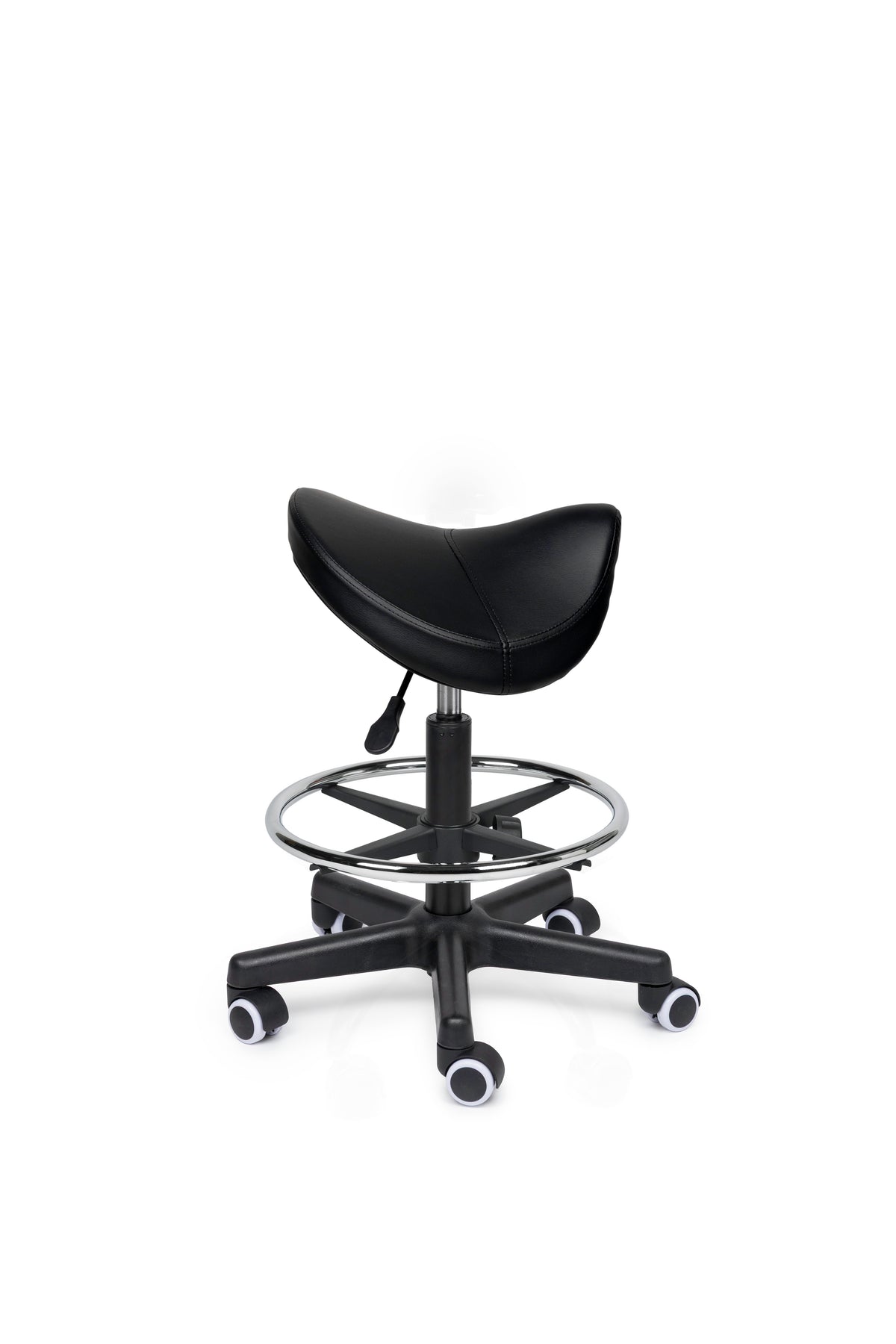Comfort Sattelhocker Schwarz auf Rollen