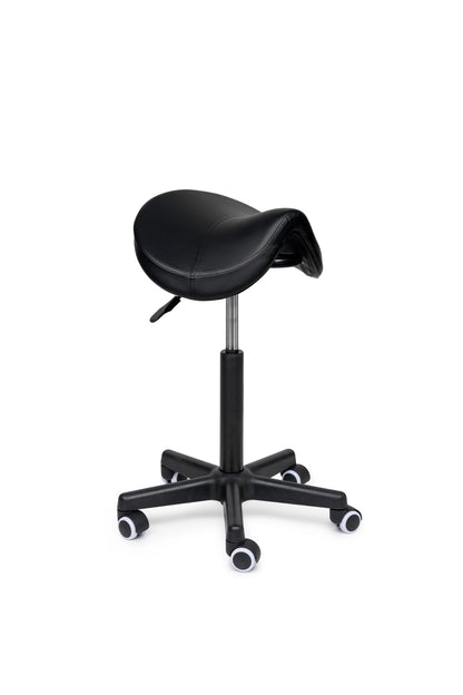 Comfort Sattelhocker Schwarz auf Rollen
