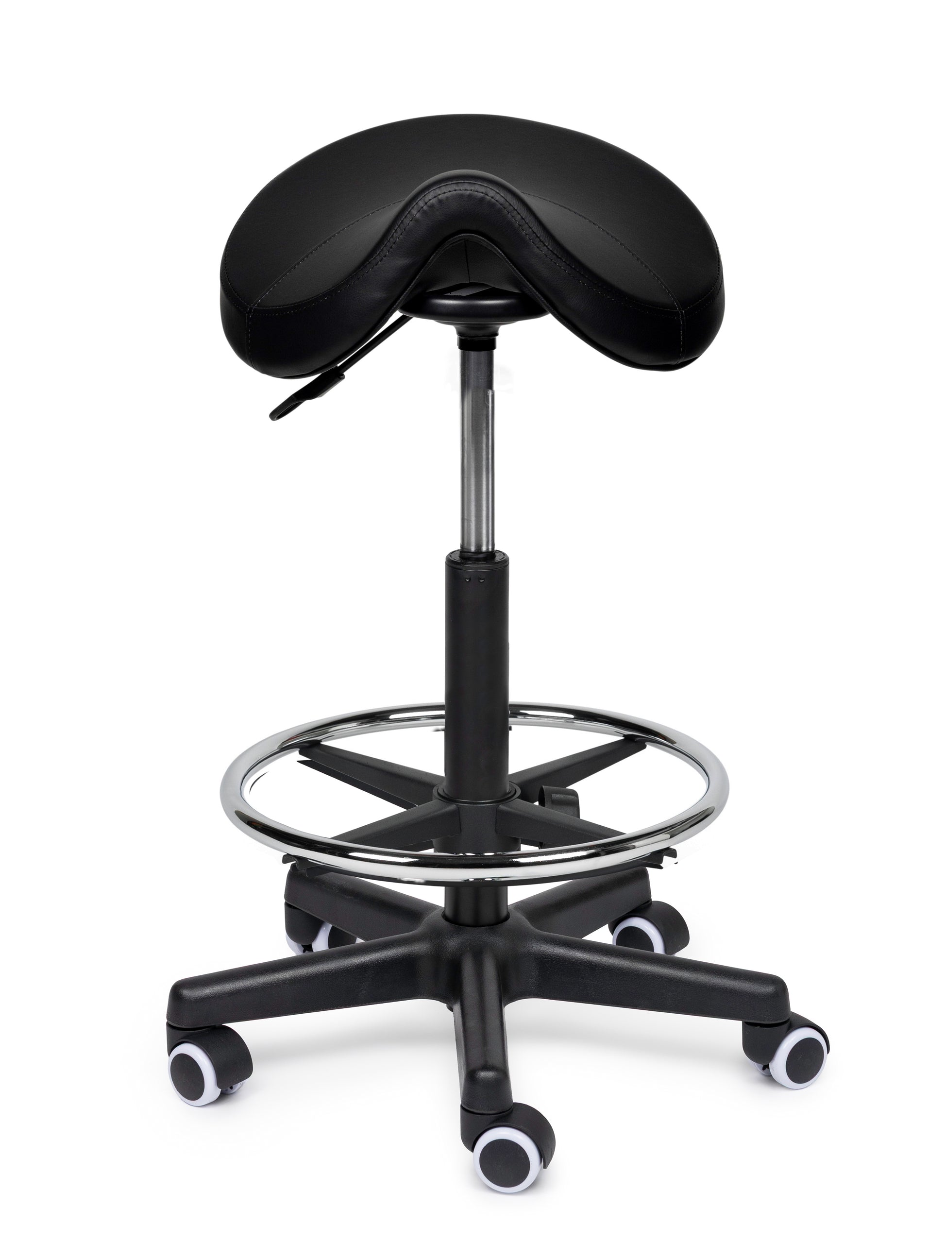 Premium Sattelhocker Schwarz Auf Räder