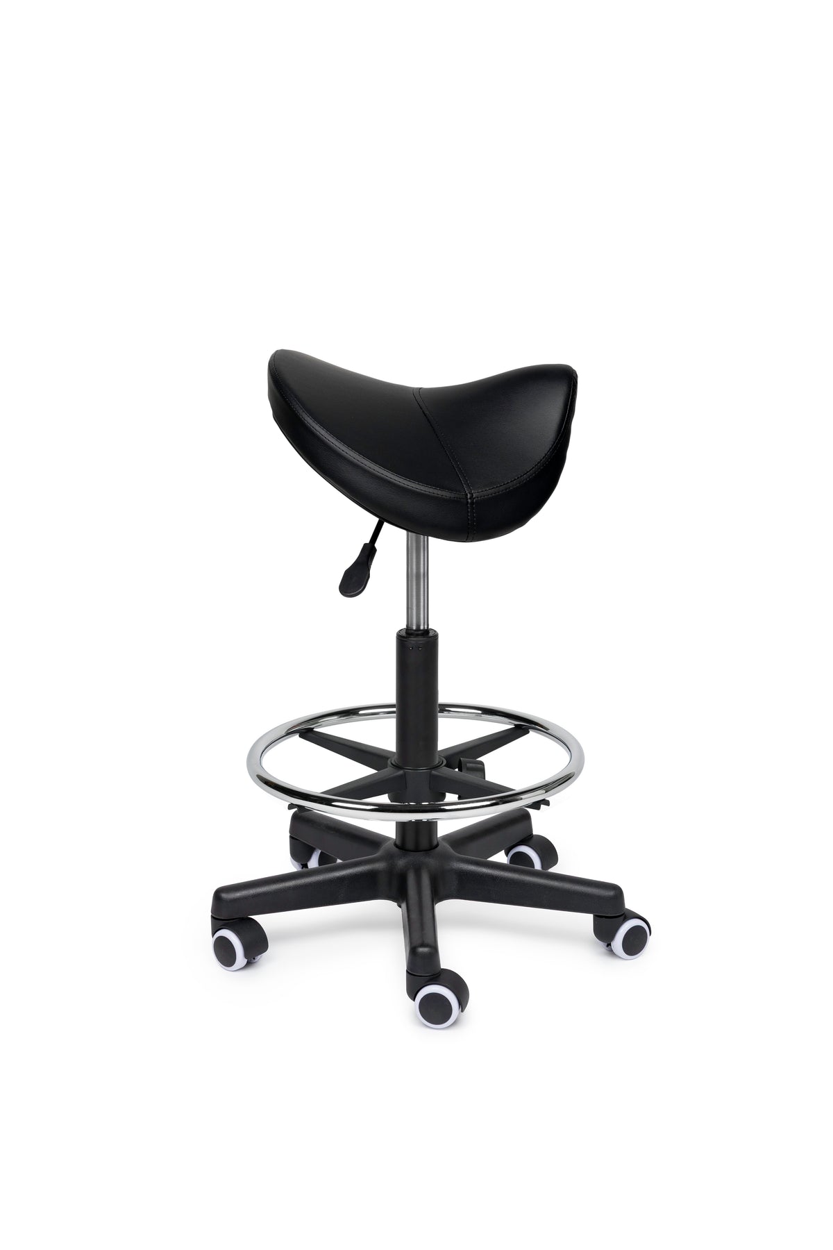Comfort Sattelhocker Schwarz auf Rollen
