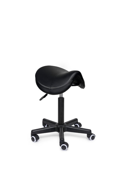 Comfort Sattelhocker Schwarz auf Rollen