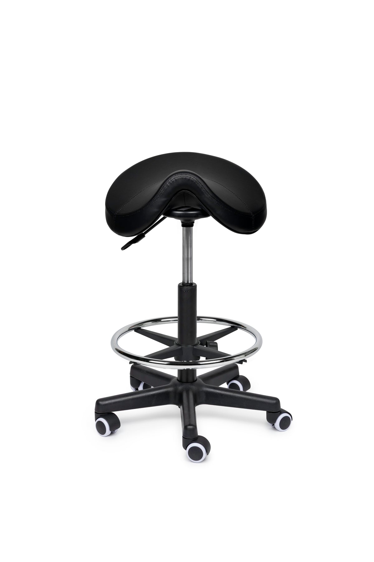 Comfort Sattelhocker Schwarz auf Rollen