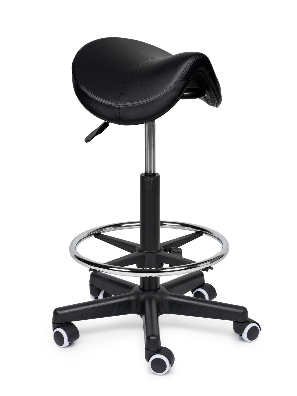 Premium Sattelhocker Schwarz Auf Räder