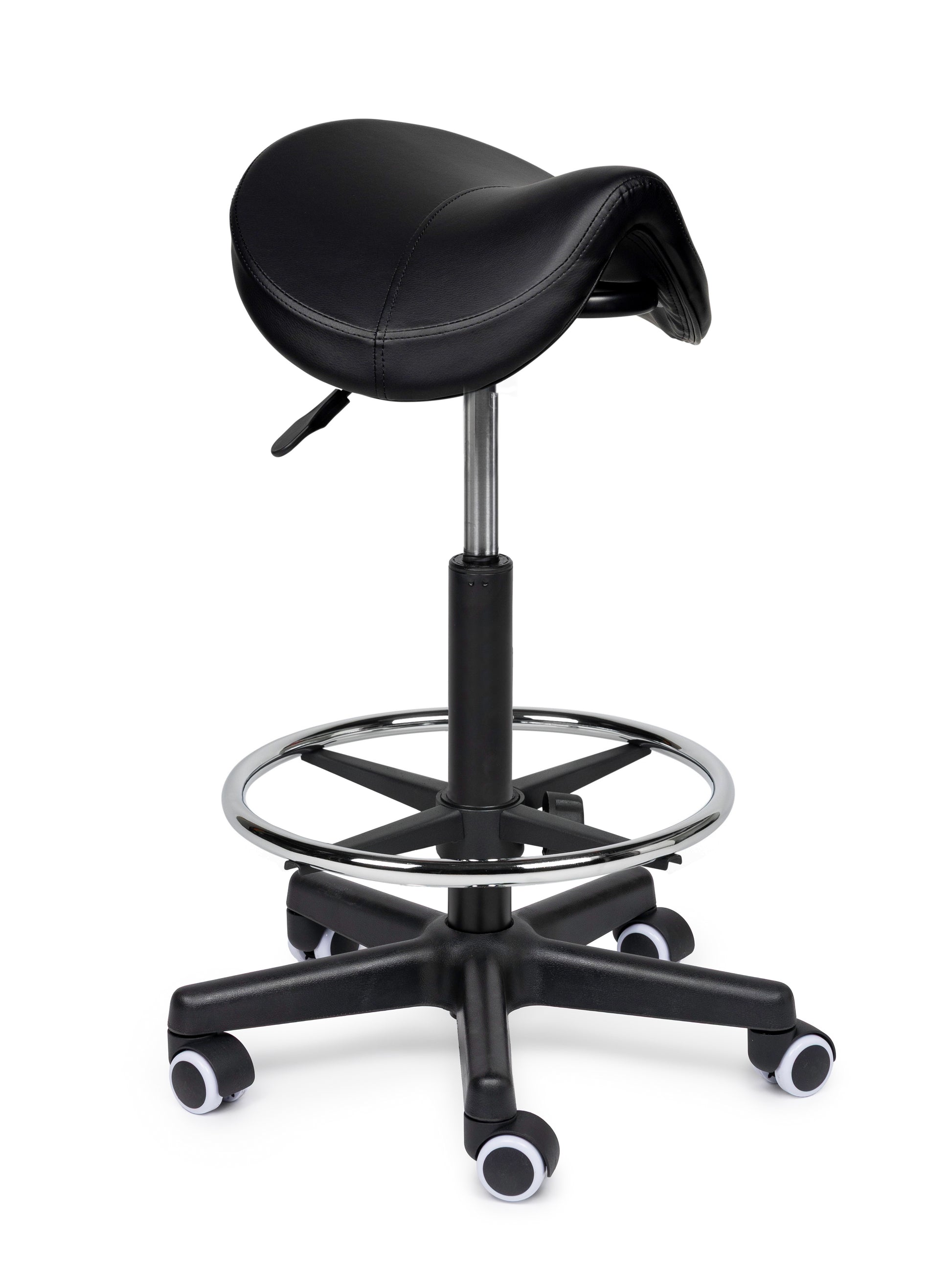 Premium Sattelhocker Schwarz Auf Räder