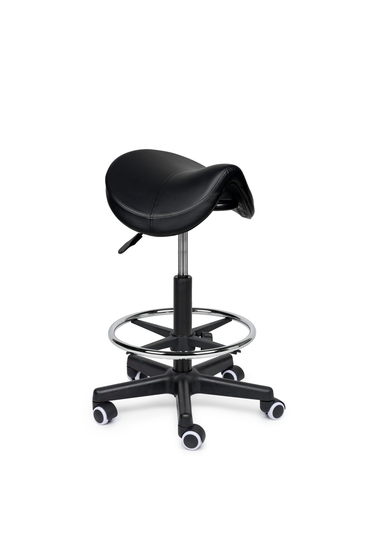 Comfort Sattelhocker Schwarz auf Rollen