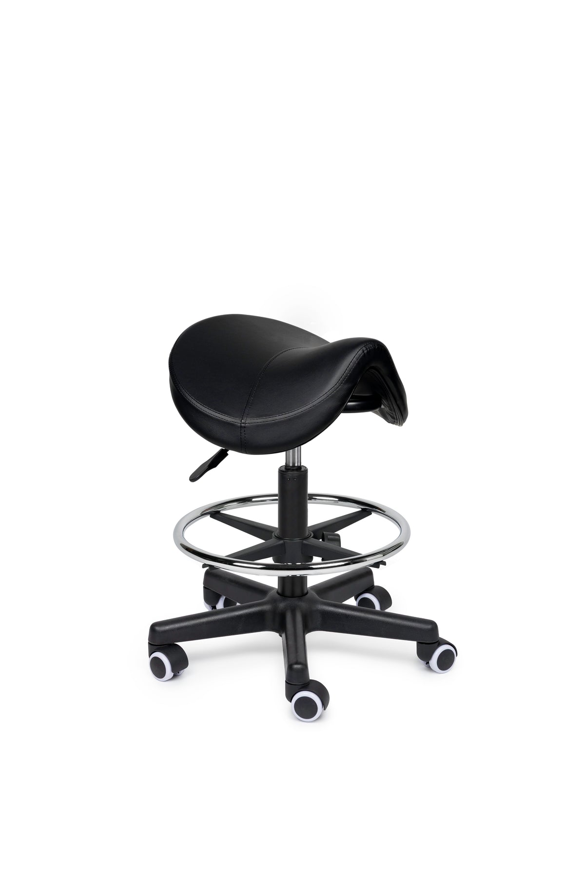 Comfort Sattelhocker Schwarz auf Rollen
