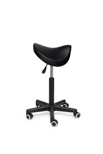 Comfort Sattelhocker Schwarz auf Rollen