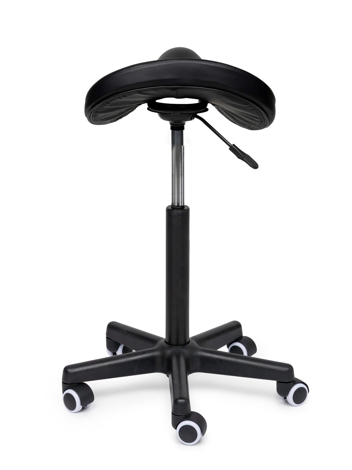 Comfort Sattelhocker Schwarz auf Rollen