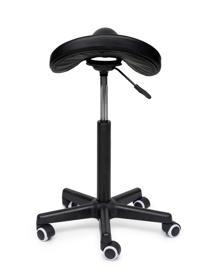 Comfort Sattelhocker Schwarz auf Rollen