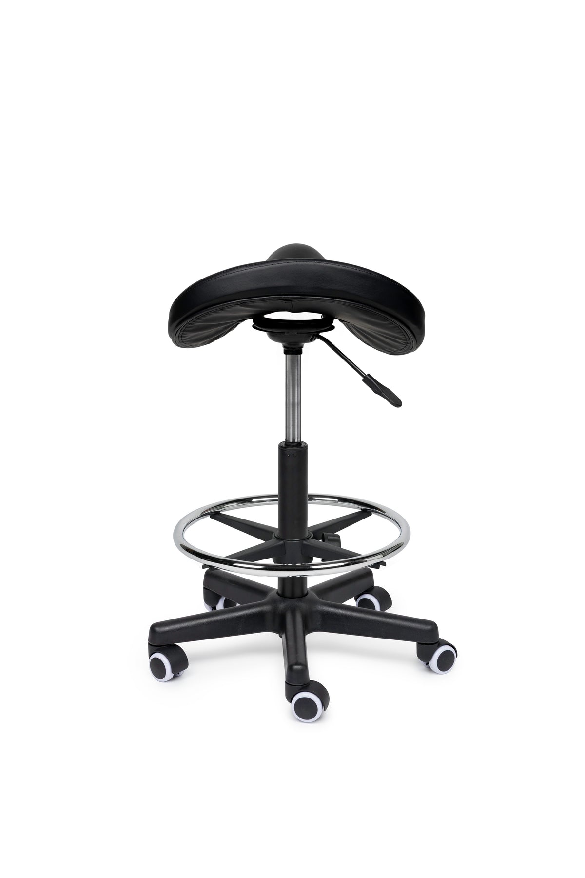 Comfort Sattelhocker Schwarz auf Rollen