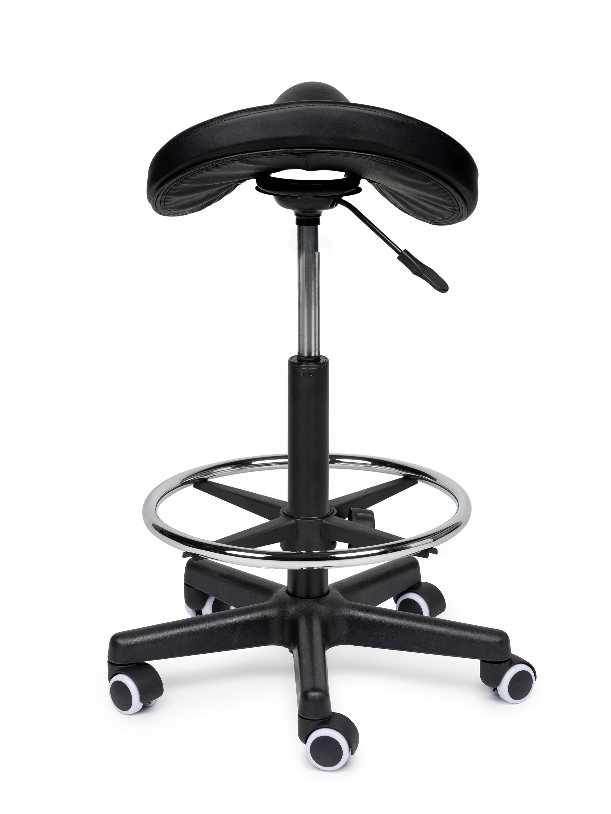 Premium Sattelhocker Schwarz Auf Räder