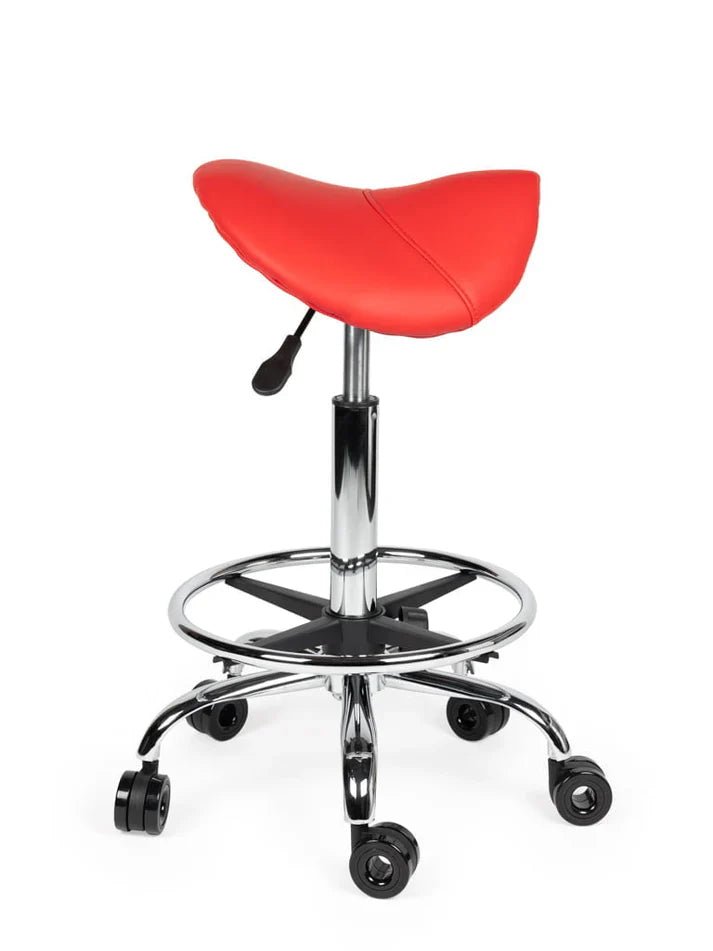Friseurhocker Rot Auf Räder