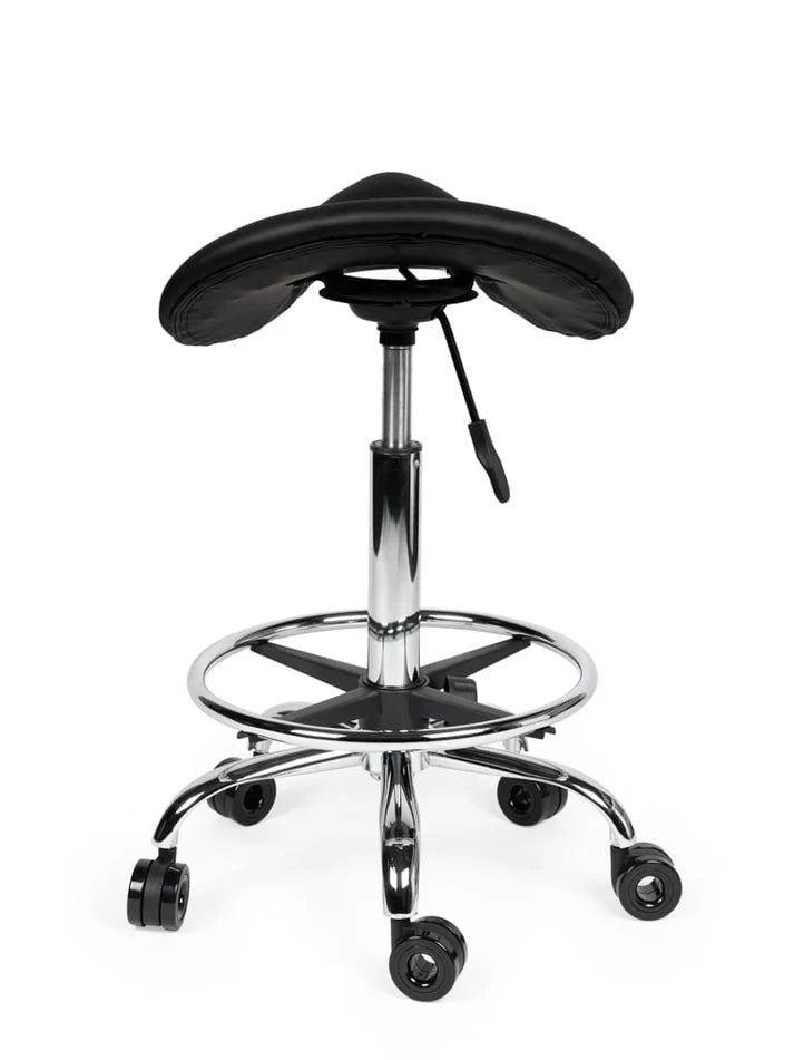 Friseurhocker Schwarz Auf Räder