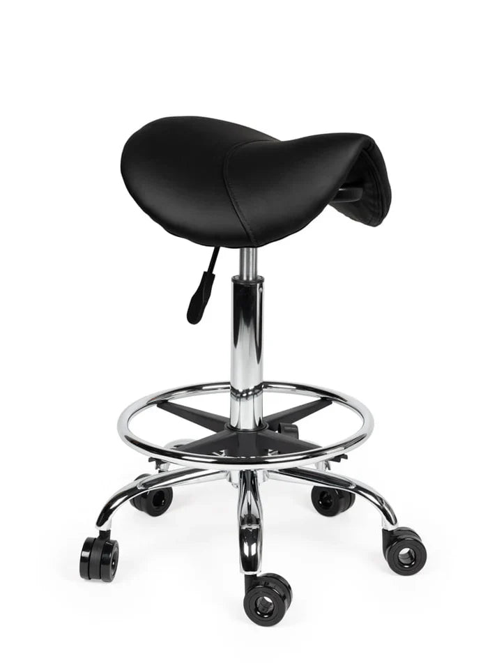Friseurhocker Schwarz Auf Räder