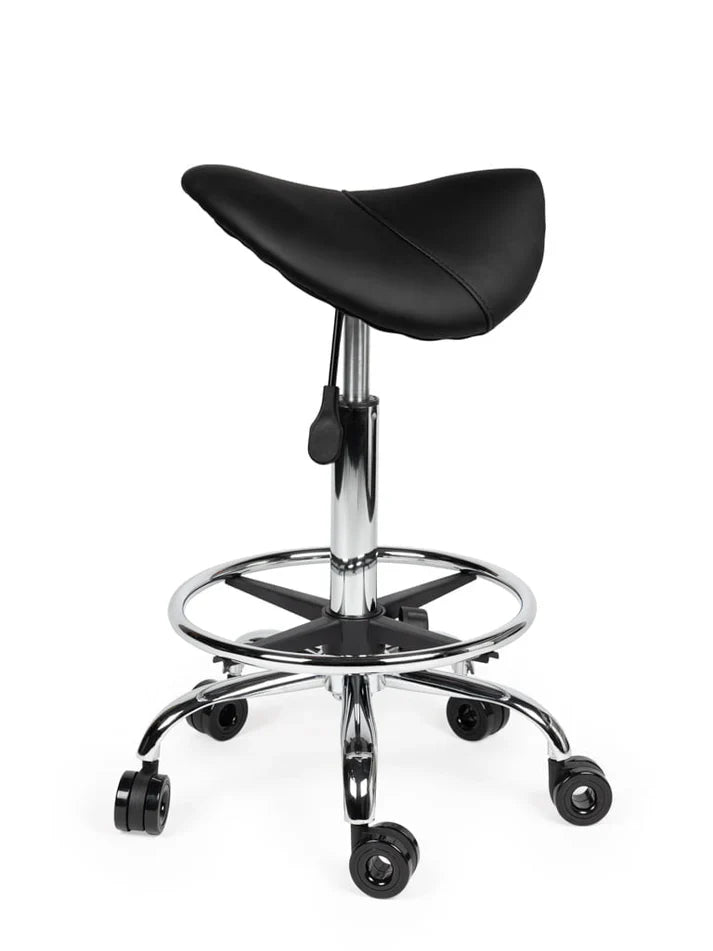 Friseurhocker Schwarz Auf Räder
