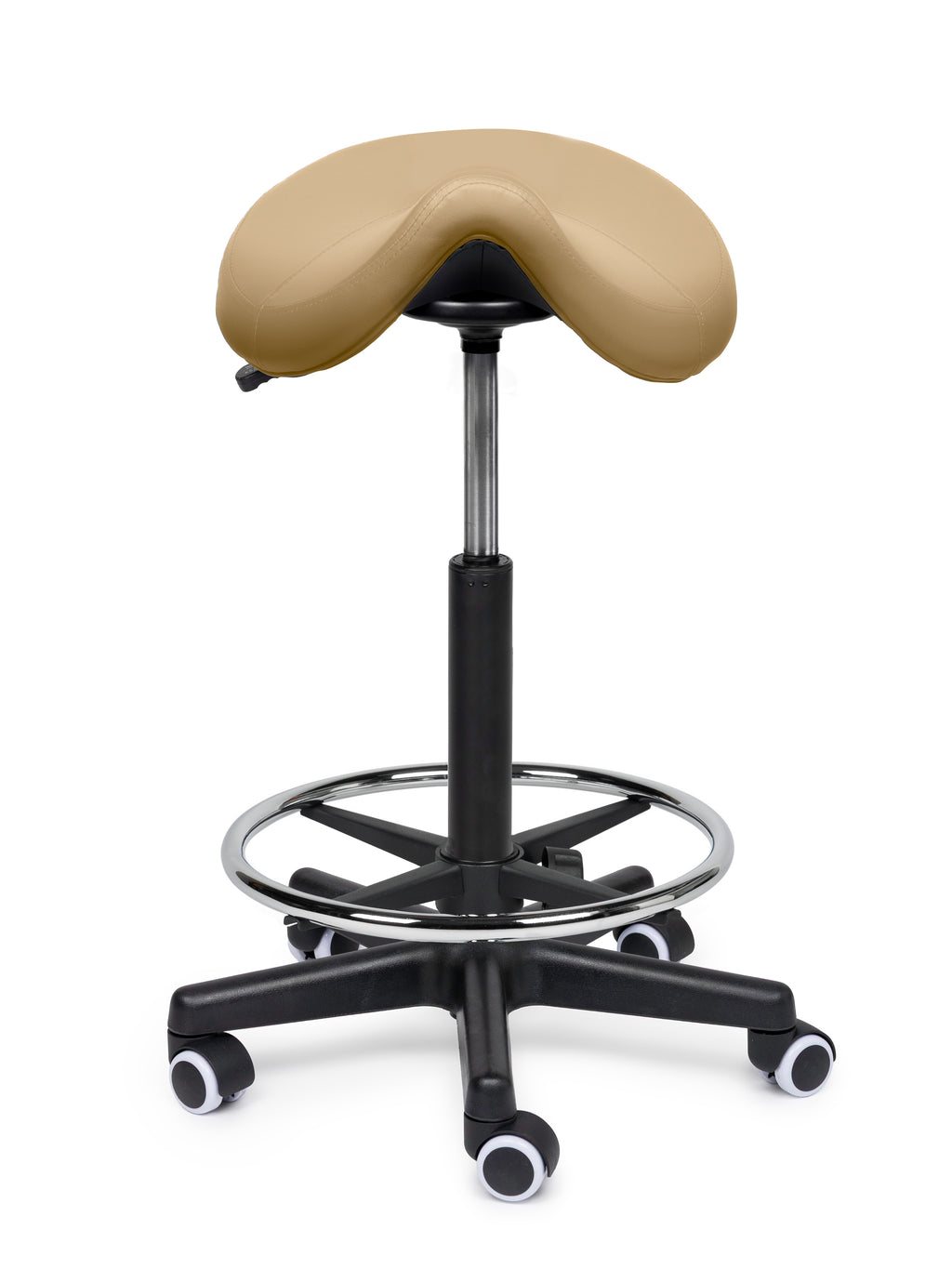 Premium Sattelhocker Beige Auf Räder