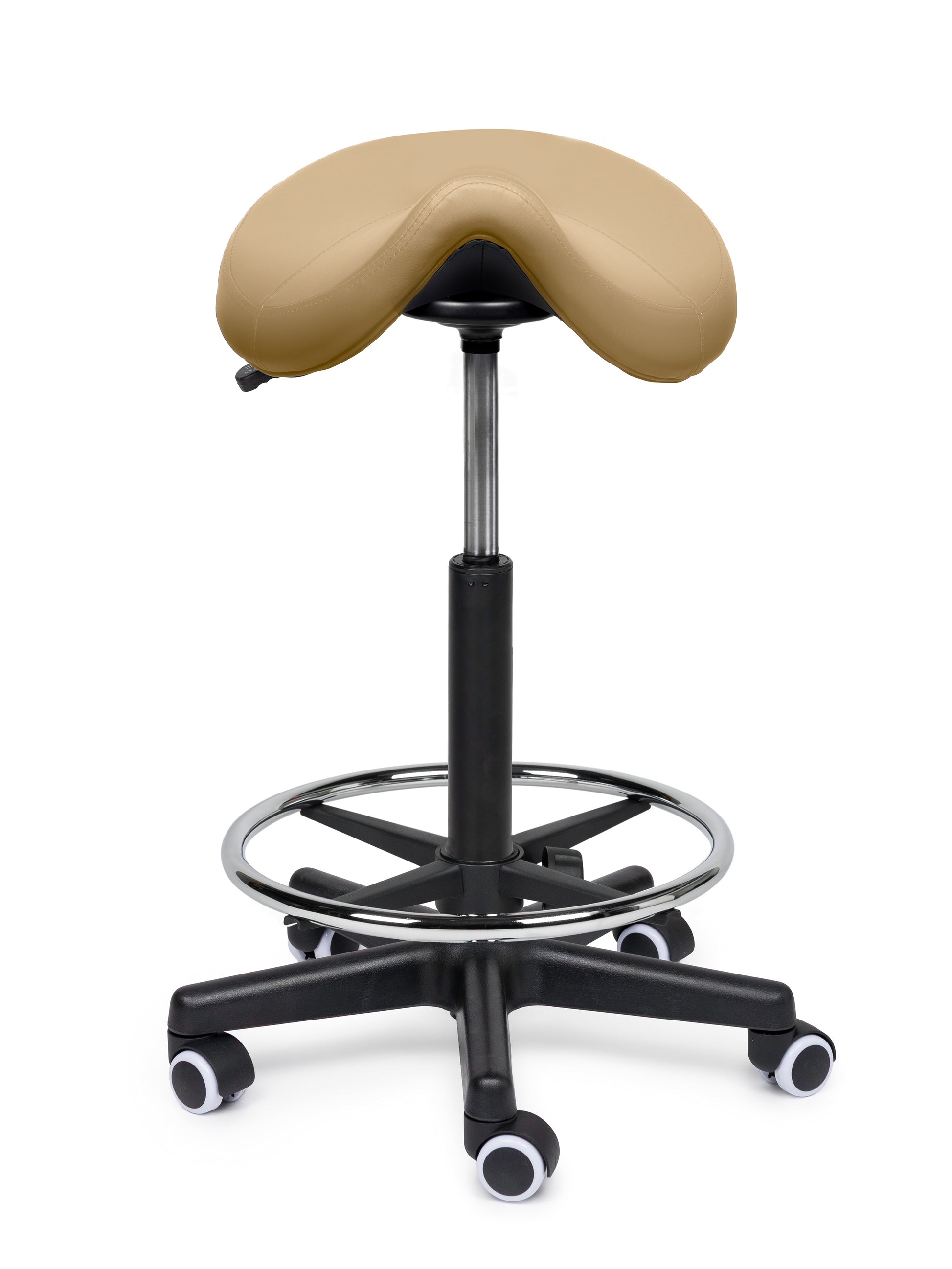 Premium Sattelhocker Beige Auf Räder
