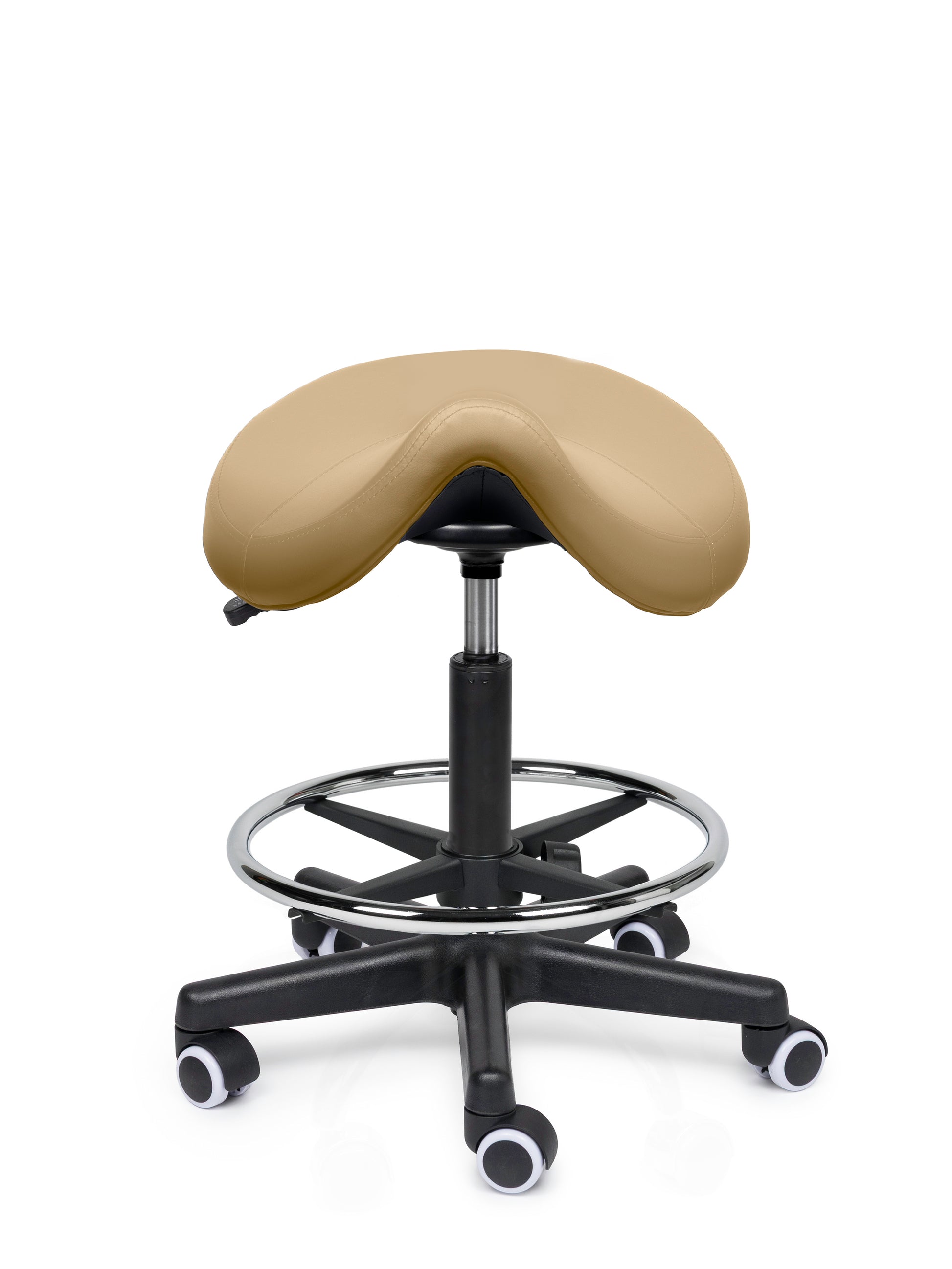 Premium Sattelhocker Beige Auf Räder