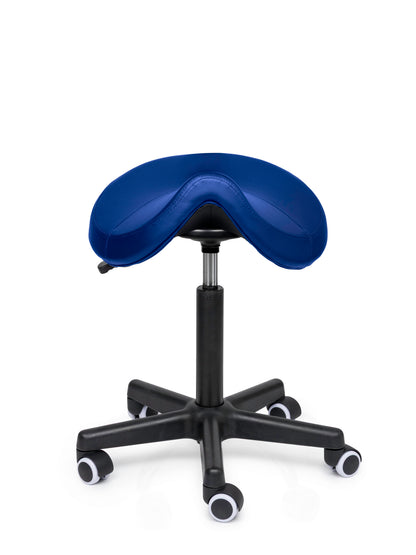 Comfort Sattelhocker Blau auf Rollen