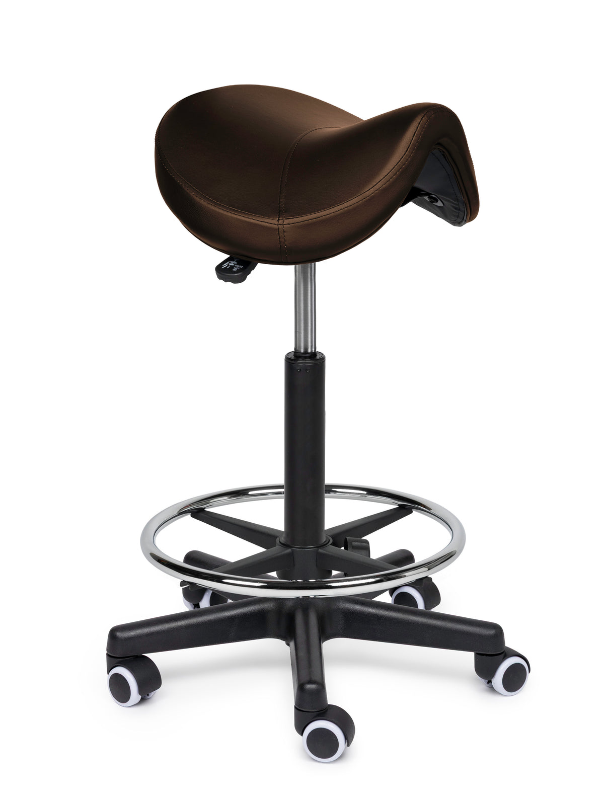 Comfort Sattelhocker Braun auf Rollen