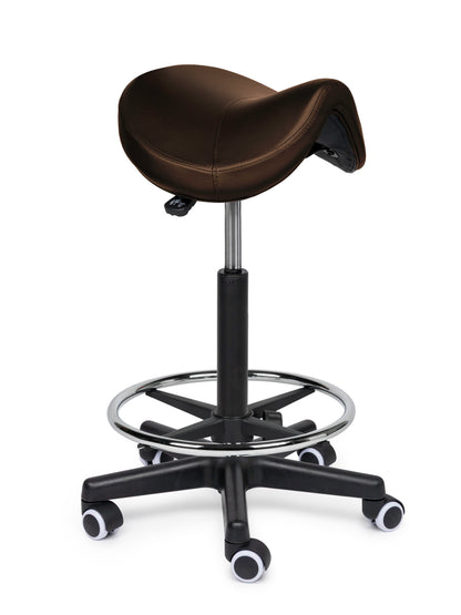 Comfort Sattelhocker Braun auf Rollen