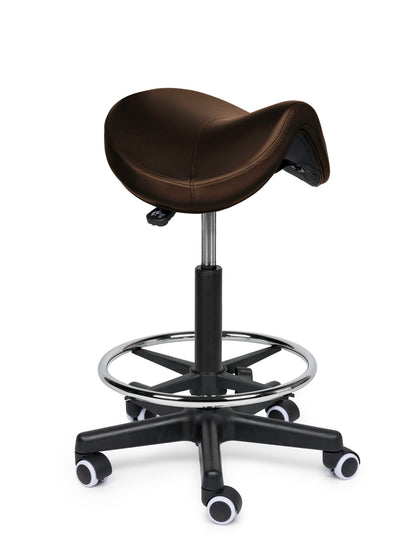 Comfort Sattelhocker Braun auf Rollen