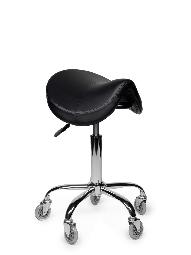 Premium Sattelhocker Schwarz Auf Räder