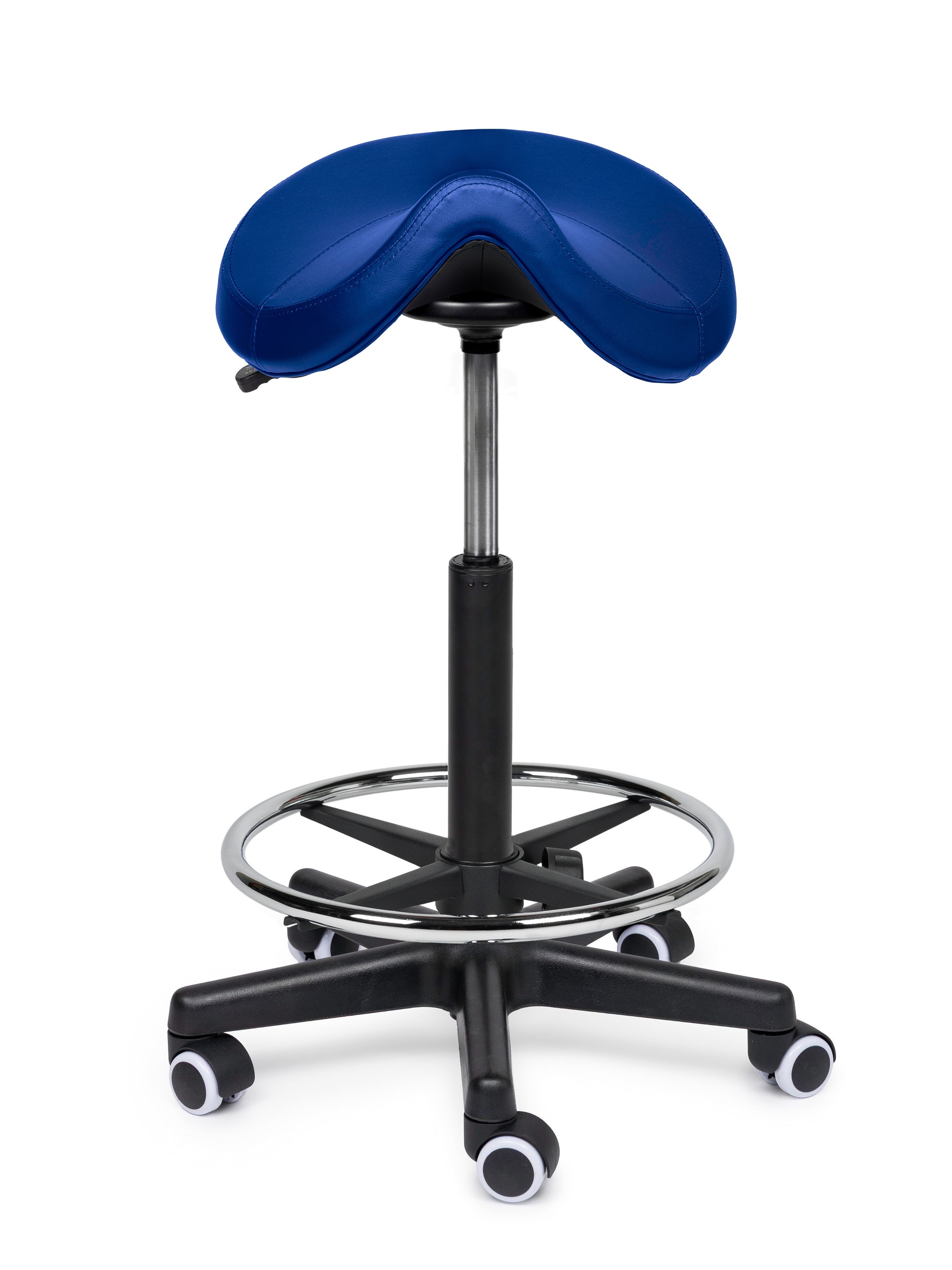 Premium Sattelhocker Blau Auf Räder