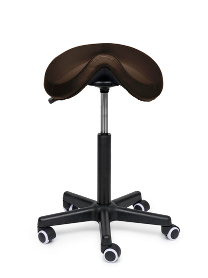 Comfort Sattelhocker Braun auf Rollen
