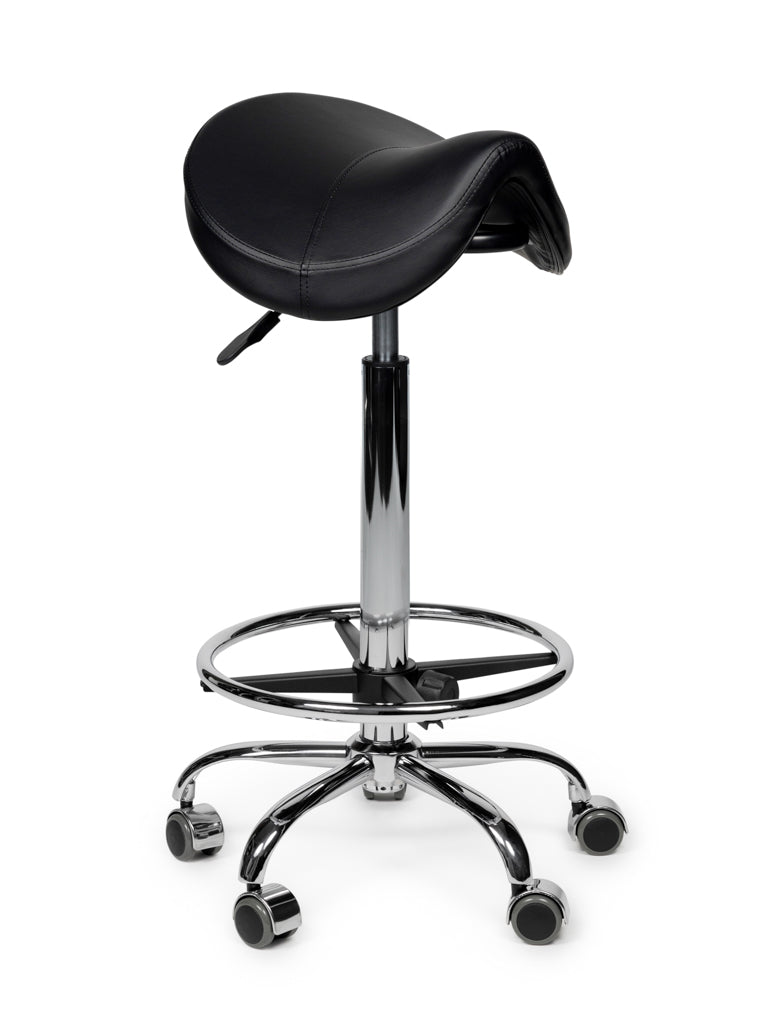 Premium Sattelhocker Schwarz Auf Räder