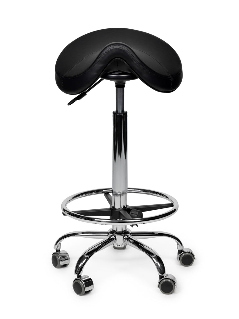 Premium Sattelhocker Schwarz Auf Räder