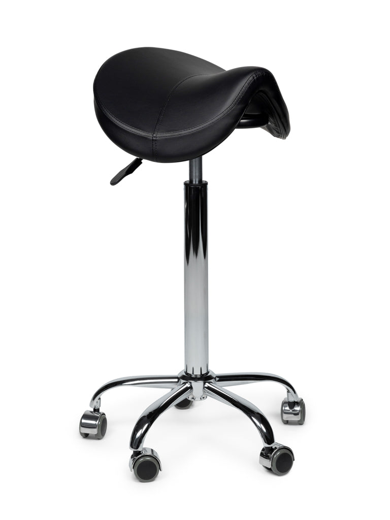 Premium Sattelhocker Schwarz Auf Räder
