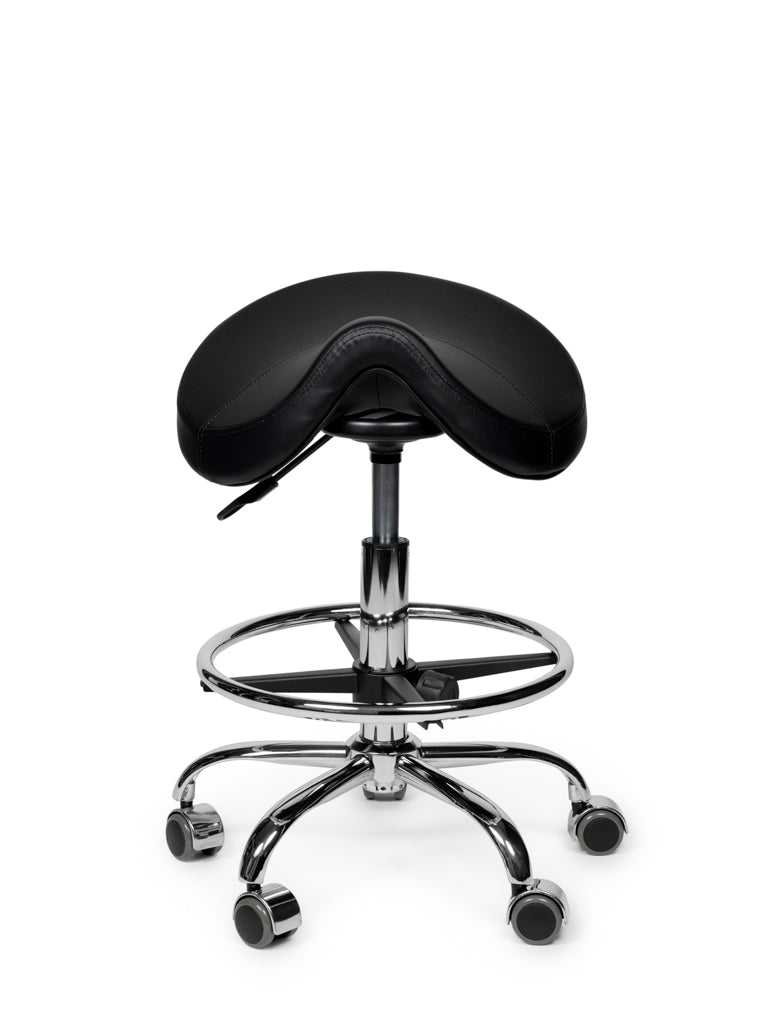 Premium Sattelhocker Schwarz Auf Räder
