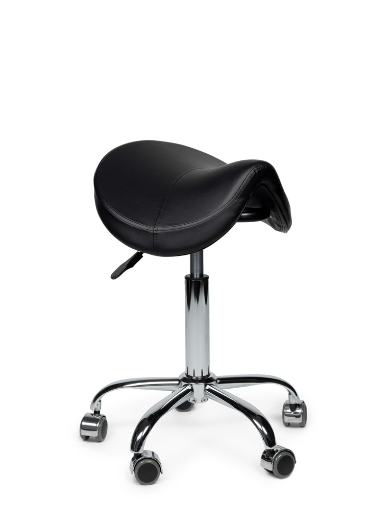 Premium Sattelhocker Schwarz Auf Räder