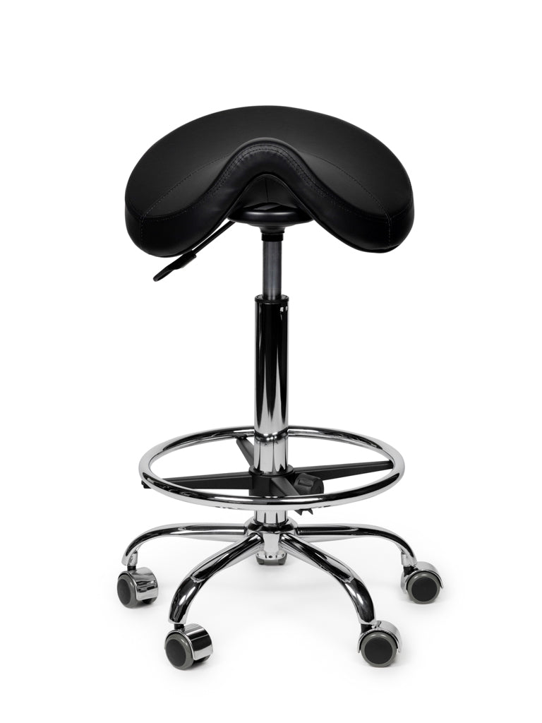 Premium Sattelhocker Schwarz Auf Räder