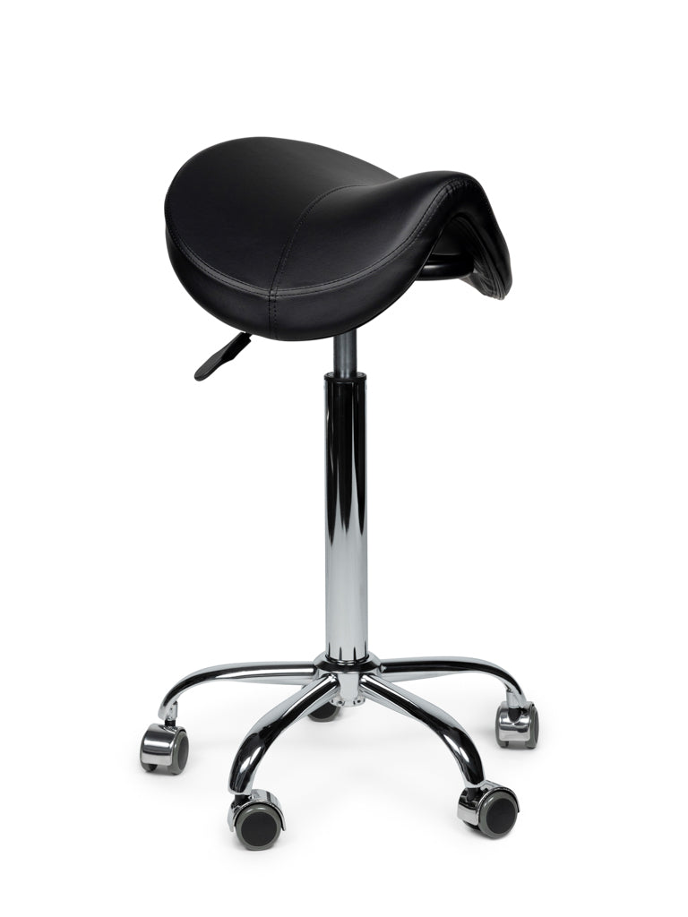 Premium Sattelhocker Schwarz Auf Räder