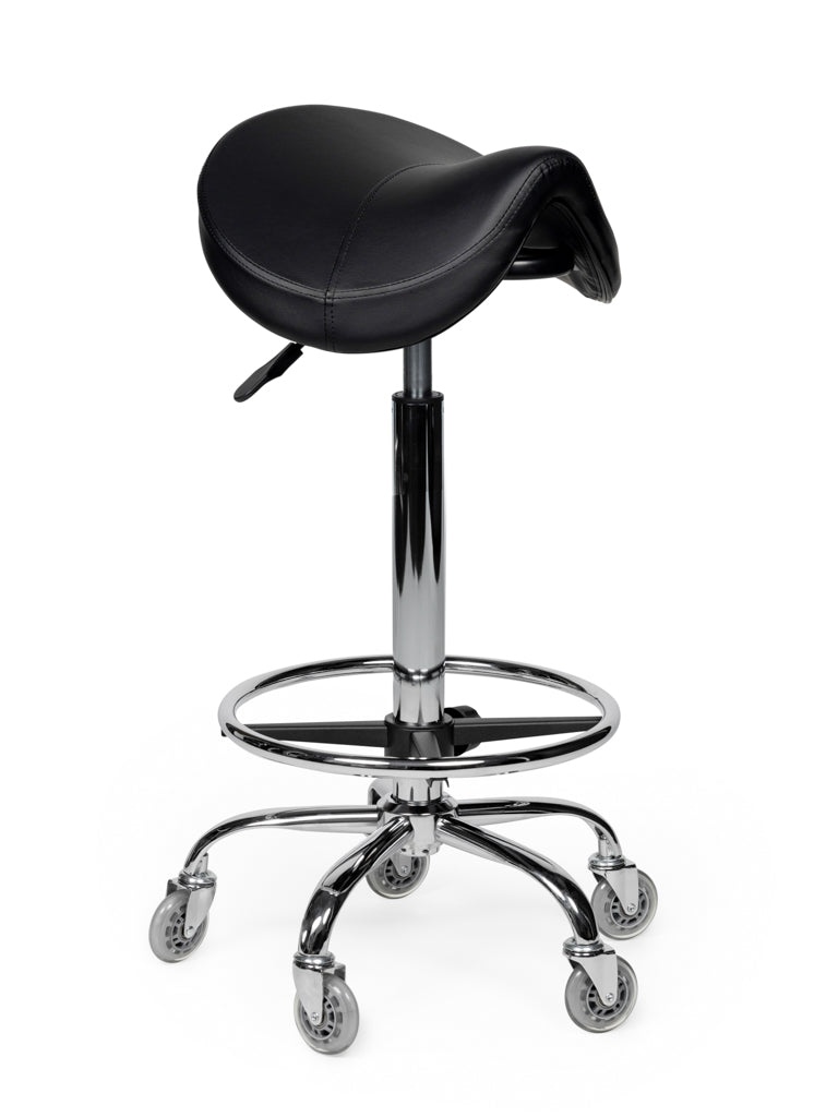 Premium Sattelhocker Schwarz Auf Räder