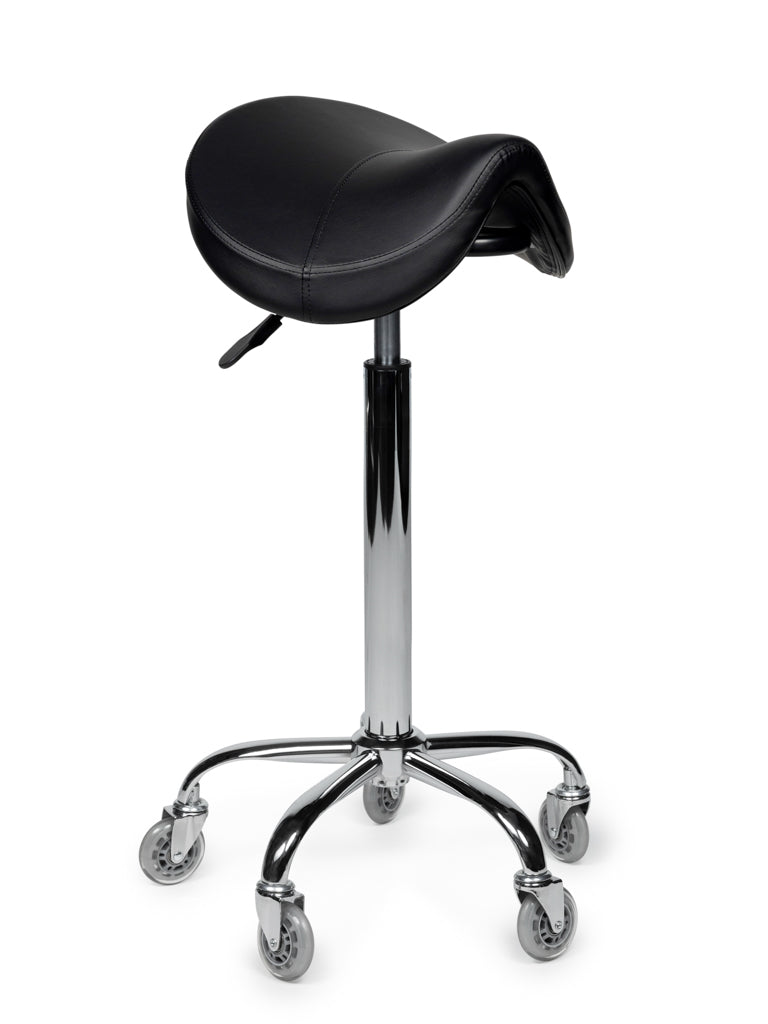 Premium Sattelhocker Schwarz Auf Räder