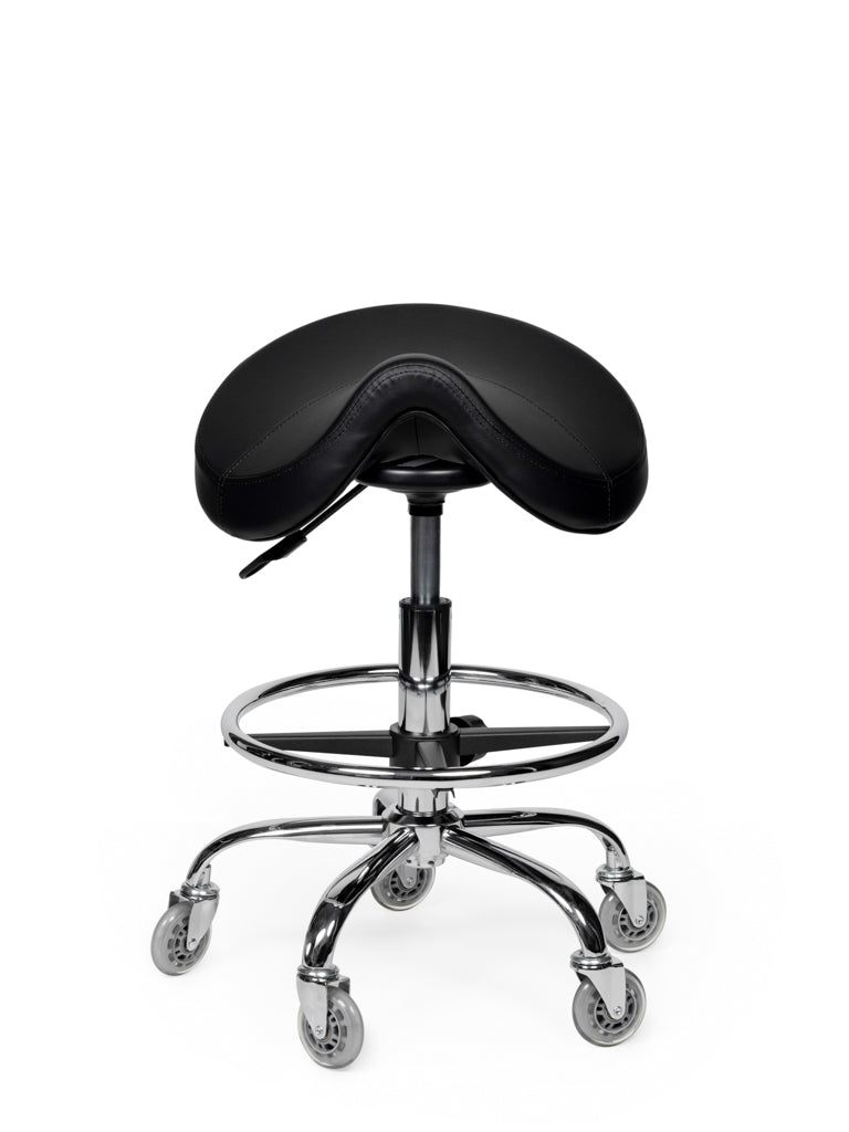 Premium Sattelhocker Schwarz Auf Räder