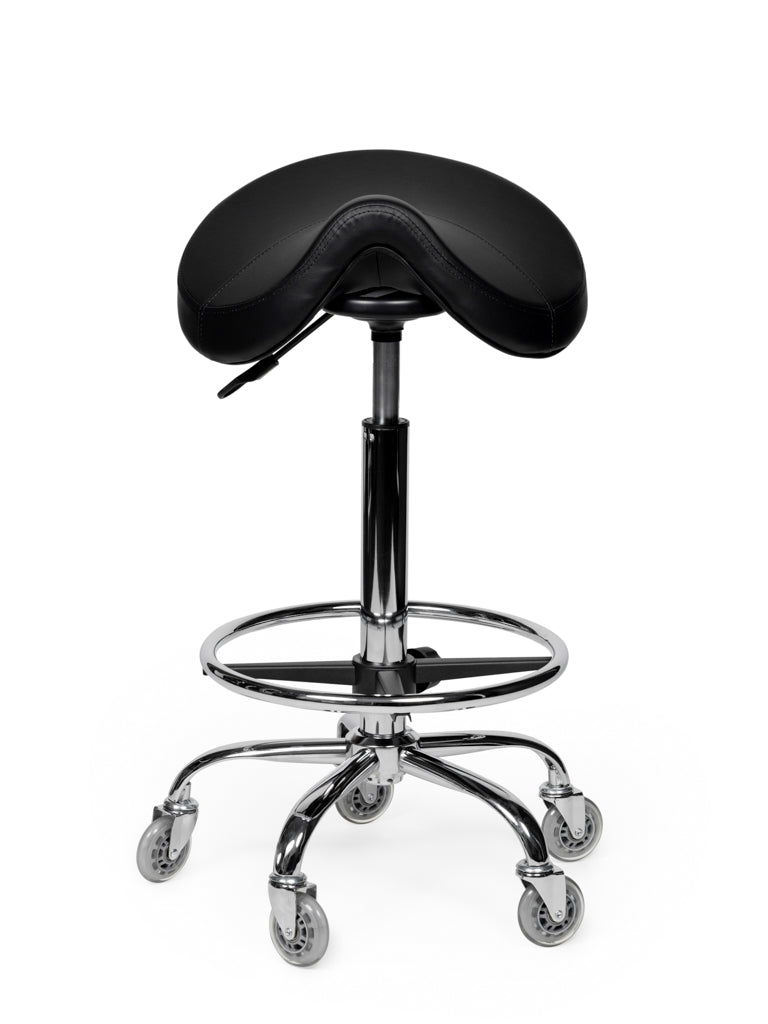Premium Sattelhocker Schwarz Auf Räder