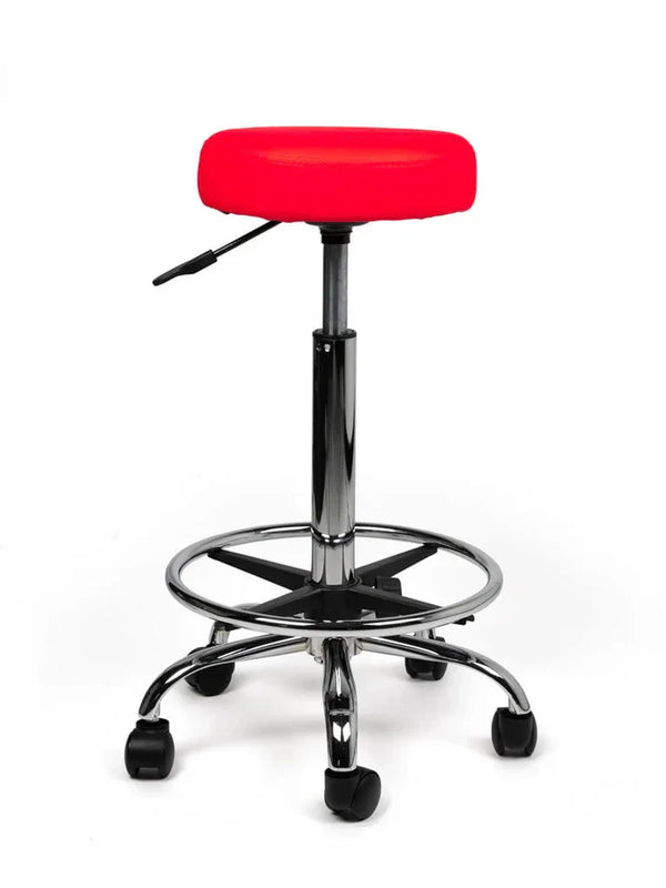 Ergonomischer Rollhocker Rot