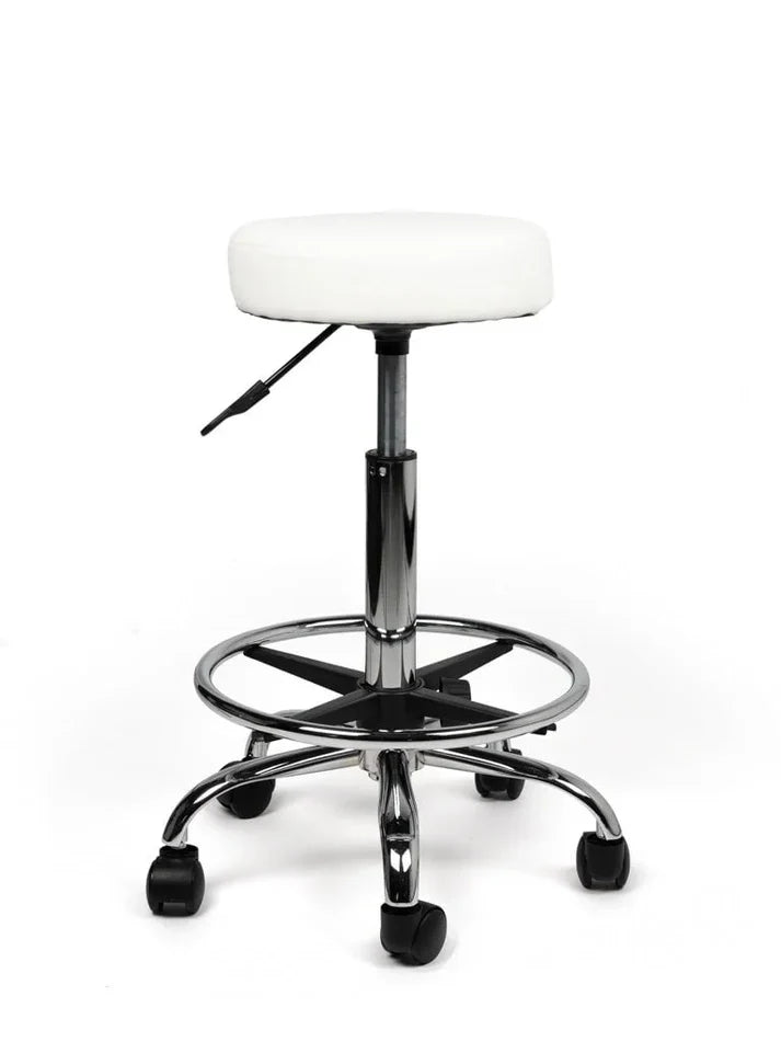 Ergonomischer Rollhocker Weiß