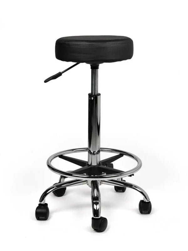 Ergonomischer Rollhocker Schwarz