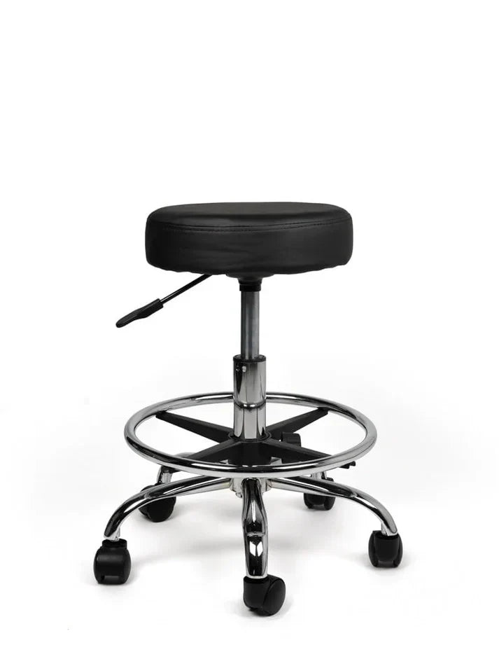 Ergonomischer Rollhocker Schwarz