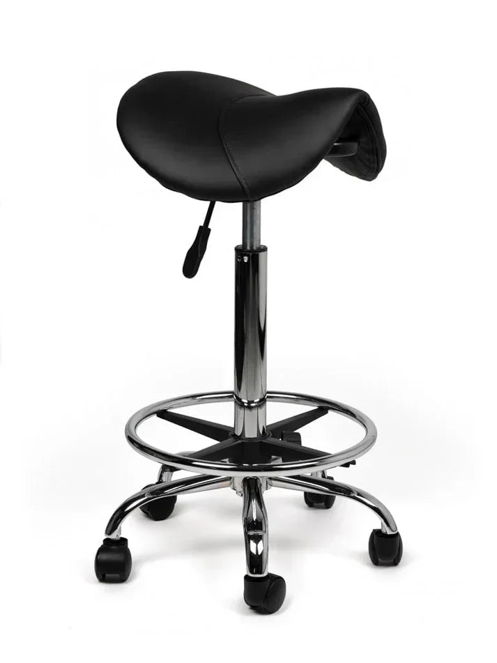 Sattelhocker Schwarz Auf Räder